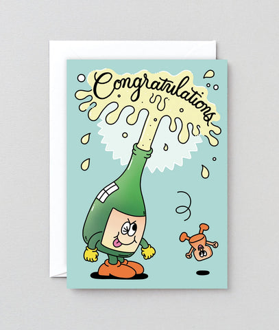 Glückwunschkarte "Congratulations Champagne" / Wrap