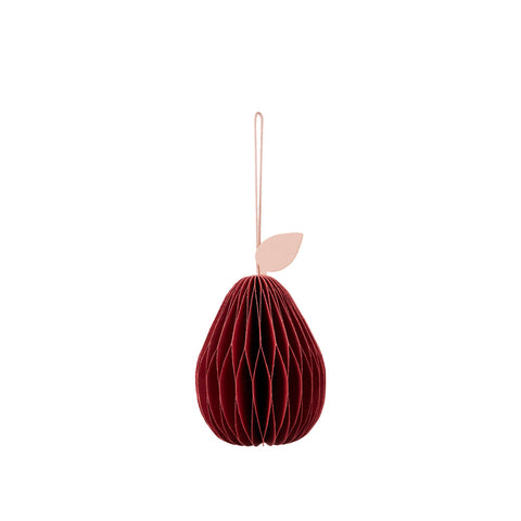 Birnen Anhänger "Pear" Pompeian Red / Broste