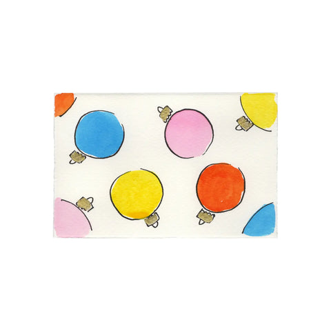 Klappkarte "Baubles" / Scribble & Daub