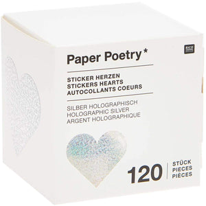 Sticker Herzen Holographisch / Paper Poetry