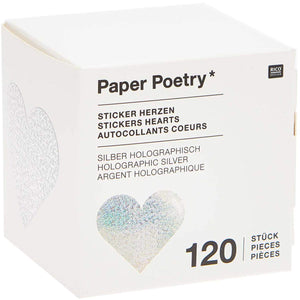 Sticker Herzen Holographisch / Paper Poetry