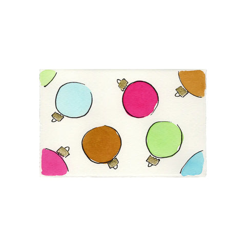 Klappkarte "Baubles" / Scribble & Daub