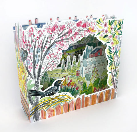 Concertina Karte "Backbird" / Emily Sutton
