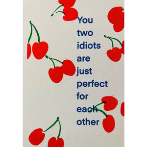Klappkarte „You two idiots“ / Superjuju