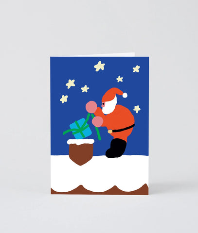 Weihnachtskkarte „Santa Present Drop" / Wrap