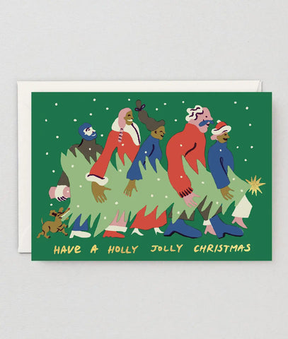 Weihnachtskarte "Have a Holly Jolly" / Wrap