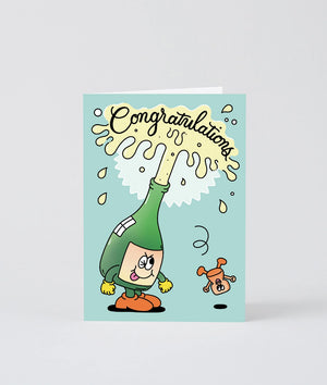 Glückwunschkarte "Congratulations Champagne" / Wrap