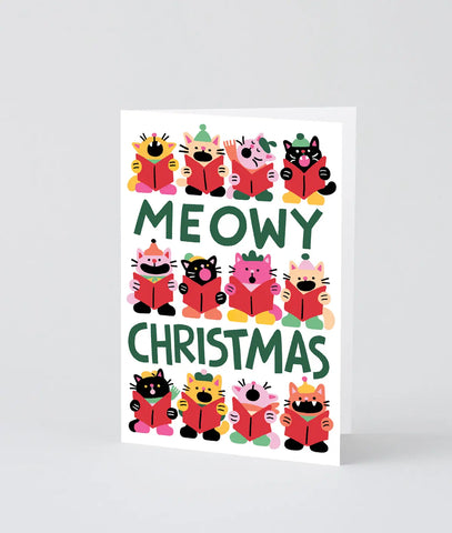 Weihnachtskarte "Meowy Christmas" / Wrap
