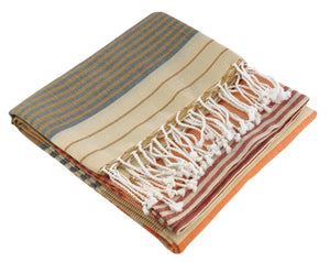 Hamamtuch aus Bio Baumwolle "Sud India Gold" / Karawan Authentic