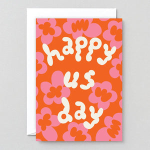 Grußkarte mit Prägung „Happy Us Day“ / Wrap