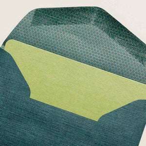 Mini-Karte mit Umschlag "Grass" 5-er Set / Le Typograhe