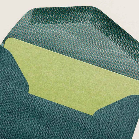 Mini-Karte mit Umschlag "Grass" 5-er Set / Le Typograhe