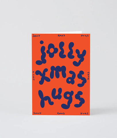 Weihnachtskarte "Jolly Xmas Hugs" / Wrap