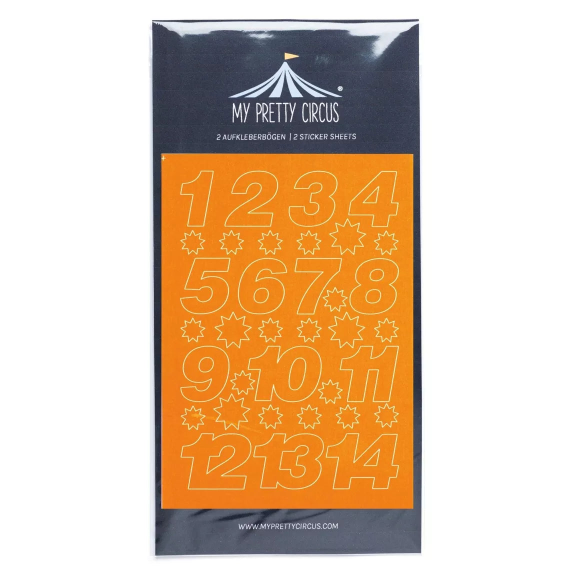 Adventskalender Zahlen Sticker 1-24