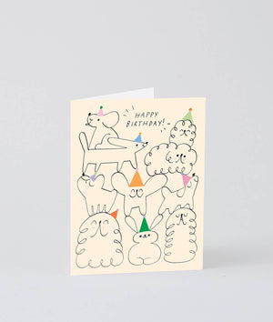 Geburtsagskarte „Happy Birthday Animal Stack“ Kids / Wrap