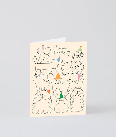 Geburtsagskarte „Happy Birthday Animal Stack“ Kids / Wrap