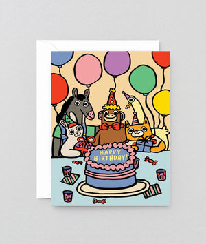 Glückwunschkarte "Happy Birthday Party‘ Kids"/ Wrap