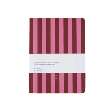 Tagebuch/Kalender 2026 "Notes" Stripes Pink / A-Journal