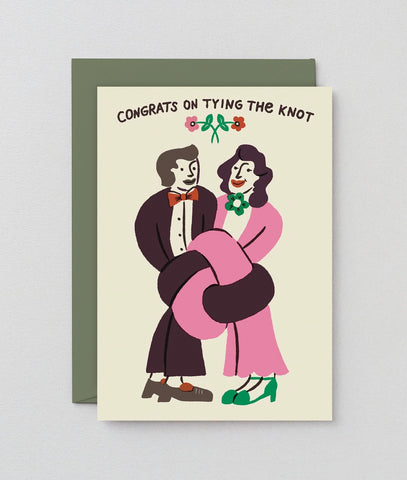 Hochzeitskarte “Congrats On Tying the Knot“ / Wrap