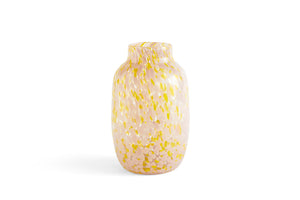 Vase "Splash Vase Round" Gelb & Rosa / HAY
