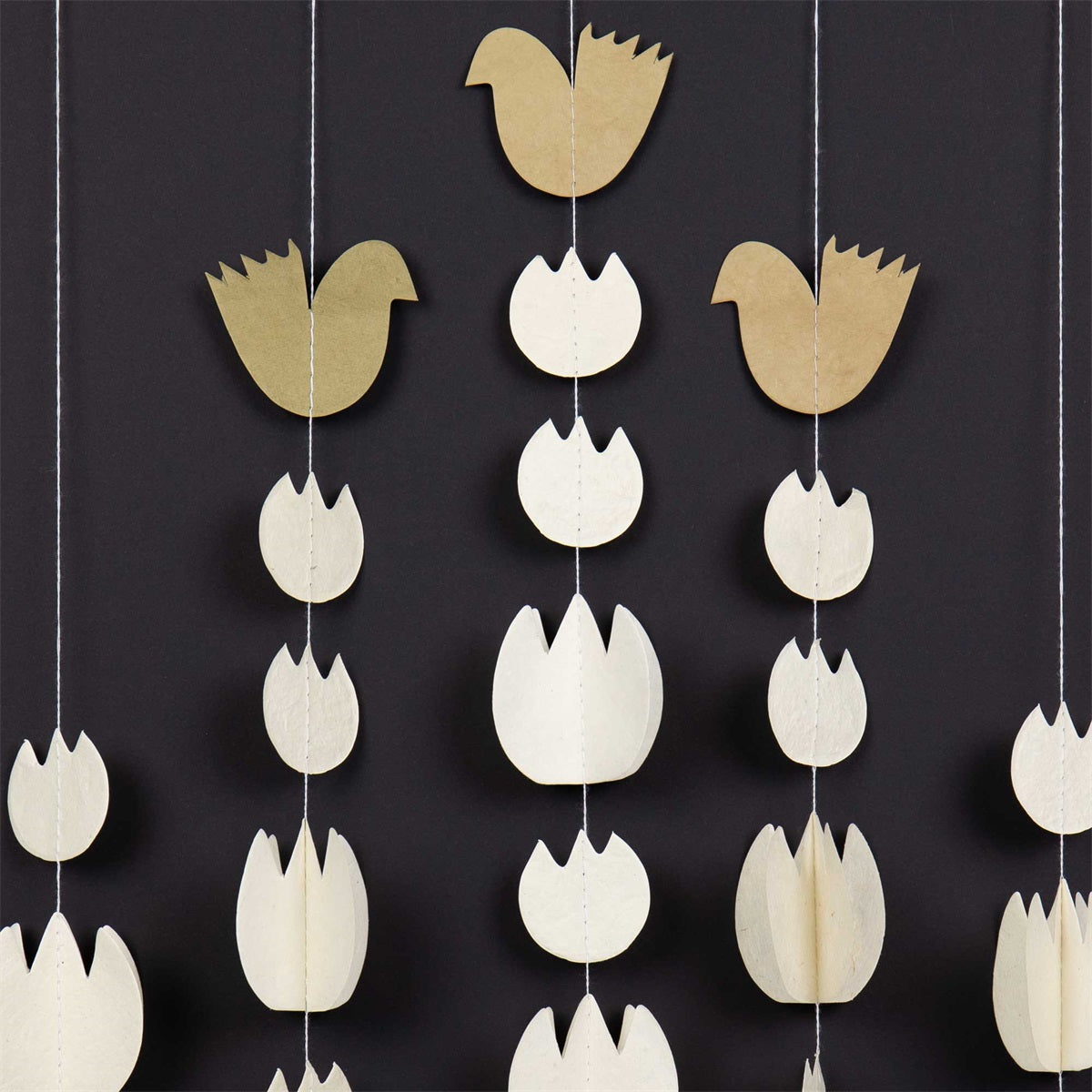 Mobile "White Tulip with Golden Birds" / Afroart