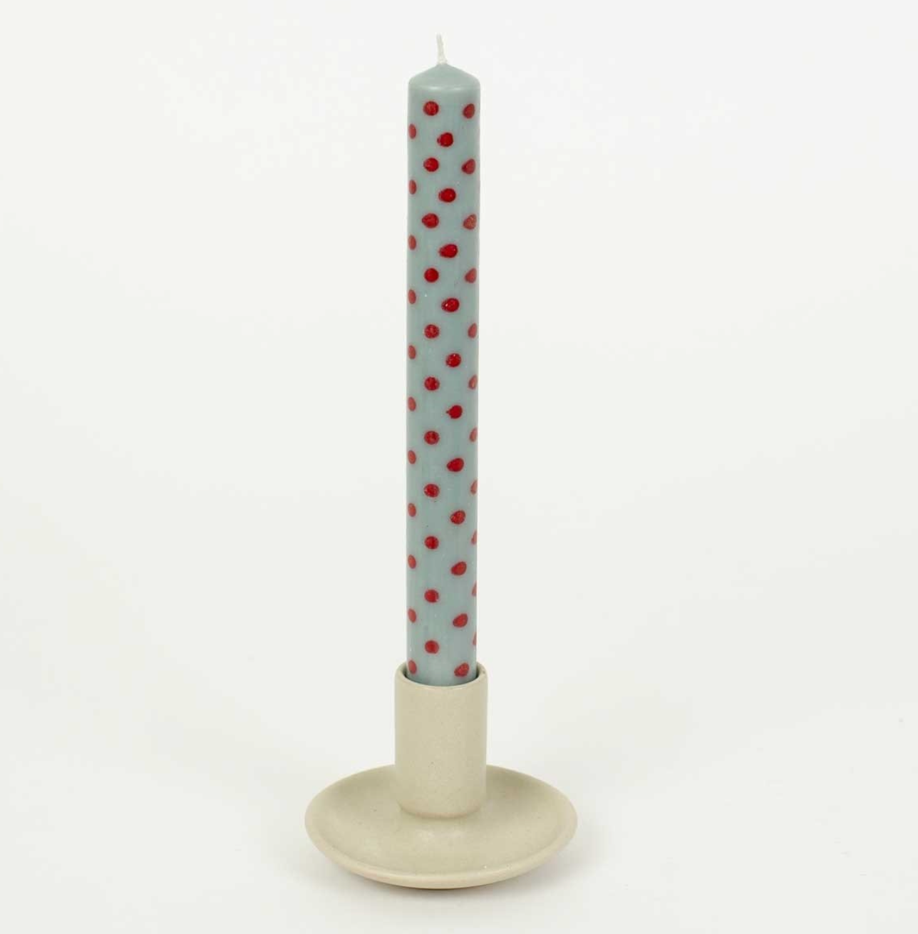 Kerze "Mini Dot Hellblau-Rot" 2 Stück/ A World of Craft