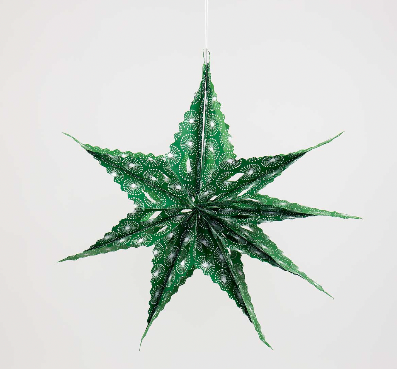 Weihnachtsstern "Sirius" Grün-Weiß / A World of Craft