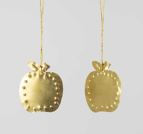 Anhänger "Golden Apple" 2-er Set / A World of Craft