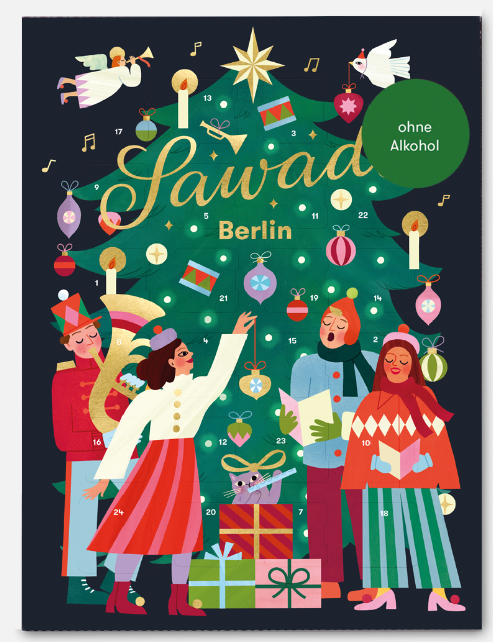 Adventskalender "Tannenbaum" alkoholfrei / Sawade