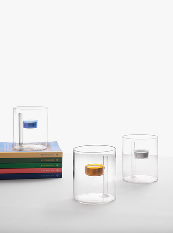 Teelichthalter "Iris" Blue / Ichendorf