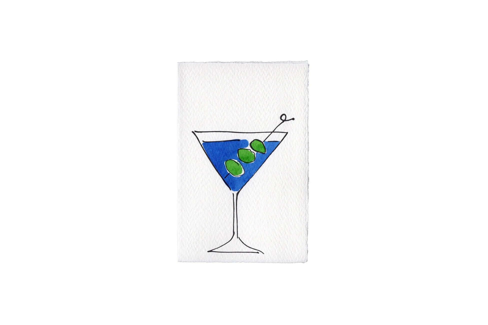 Klappkarte „Martini“ / Scribble & Daub