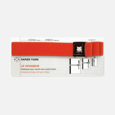 Stifthalter "Voyageur" Orange / Papier Tigre