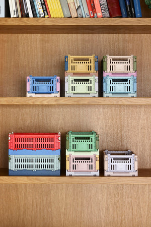 Faltkiste "Colour Crate Mix" S / Hay