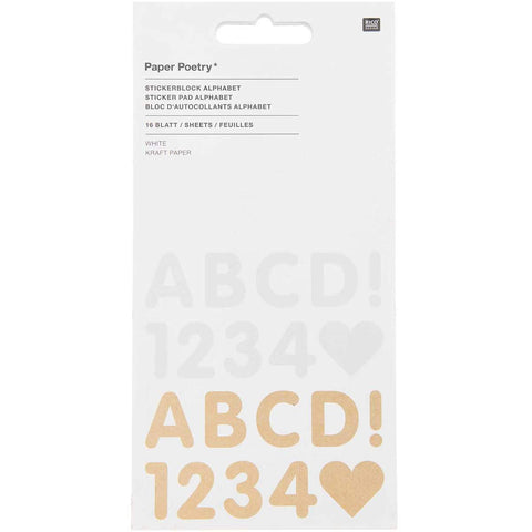 Stickerblock Alphabet 16 Blatt / Rico Design
