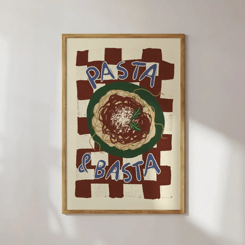 Poster “Pasta & Basta“ DIN A3 / Studio Dolci