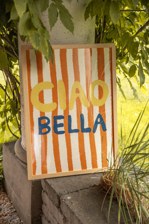 Poster orange “Ciao Bella“ DIN A3 / Studio Dolci