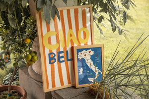 Poster orange “Ciao Bella“ DIN A3 / Studio Dolci