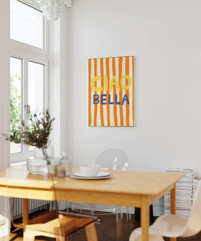 Poster orange “Ciao Bella“ DIN A3 / Studio Dolci