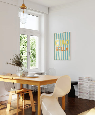 Poster blau “Ciao Bella“ DIN A3 / Studio Dolci