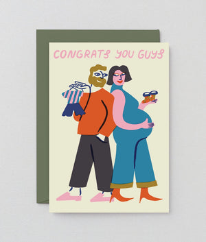 Glückwunschkarte "Congrats You Guys" / Wrap