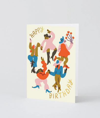 Glückwunschkarte "Happy Birthday Dancers" / Wrap