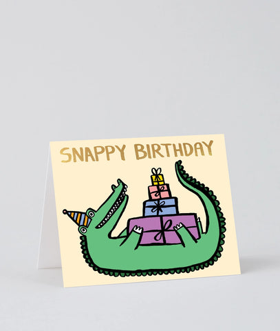 Grußkarte "Snappy Birthday" / Wrap