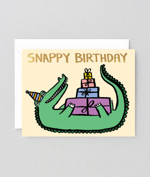 Grußkarte "Snappy Birthday" / Wrap