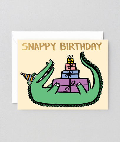 Grußkarte "Snappy Birthday" / Wrap