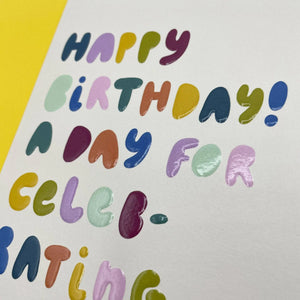 Karte „Happy Birthday, Celebration“ / Raspberry Blossom