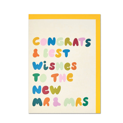 Hochzeitskarte „Congrats…to the new Mr. & Mrs.“ / Raspberry Blossom