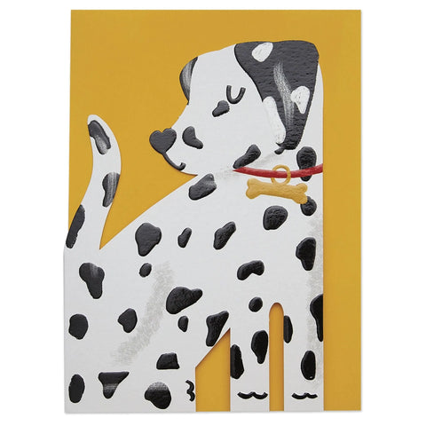 Karte „Dalmatiner Cut-Out Dog“ / Raspberry Blossom