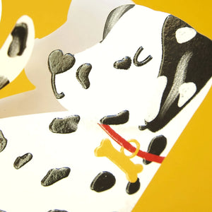 Karte „Dalmatiner Cut-Out Dog“ / Raspberry Blossom