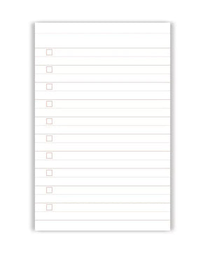 Everyday Lists rot / A - Journal