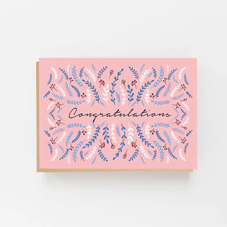 Glückwunschkarte "Congratulations" / Lomond Paper Co.